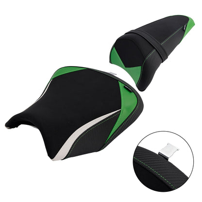 Cuscino posteriore bianco per sella conducente e passeggero per Kawasaki Ninja 650 Z650 2017-2025