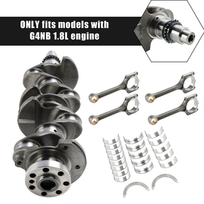 2014–2021 Kia K4 G4NB 1.8L Motore Albero motore e bielle e set cuscinetti 622V62EH00