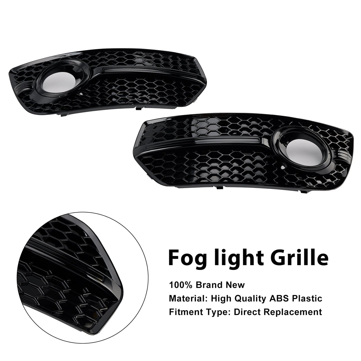 Copri fari fendinebbia per griglia paraurti anteriore Audi Q5 2009-2012 (2 pezzi)