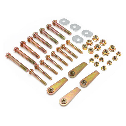 1997-2006 Per Jeep Wrangler TJ Braccio di controllo anteriore e posteriore con eliminazione del bullone della camma e dadi a bandiera