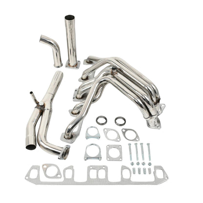 Collettore di scarico in acciaio inossidabile AMC 258 per Jeep Wrangler 4.2L 6 cilindri 1987-1990