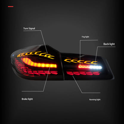 Gruppo ottico posteriore a LED fumé per BMW 5 G30 G38 L&amp;R 2018-2020 63217376469 63217376470