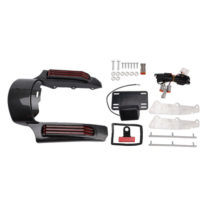 Faro posteriore a LED per parafango, compatibile con Touring Road King FLHR Street Glide 14+