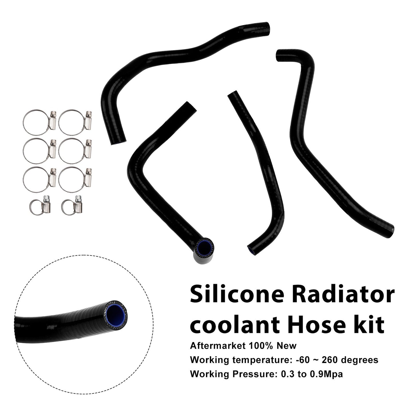Tubo flessibile in silicone per il liquido di raffreddamento del radiatore della Honda CB500 Hornet 2024-2025