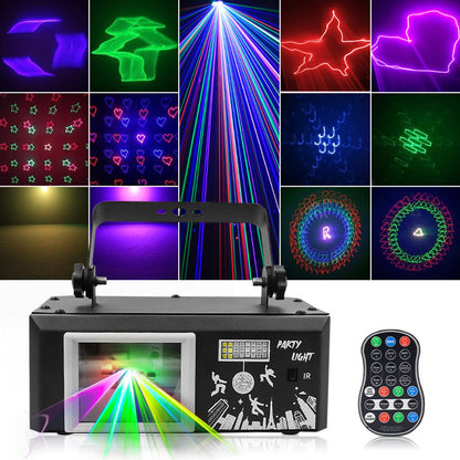 Sistema di illuminazione da palco a LED UV per feste in discoteca, luce laser da palco 6 in 1, luce da palco per club
