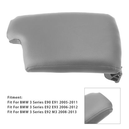 Coperchio della console centrale del bracciolo in pelle grigia per BMW E90 E91 E92 E93 51169134486