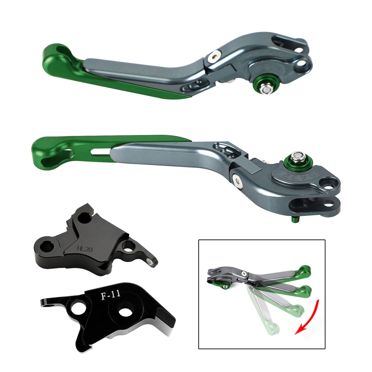 Leva freno frizione regolabile adatta per CFMOTO 700CL-X Sport 2021-2024