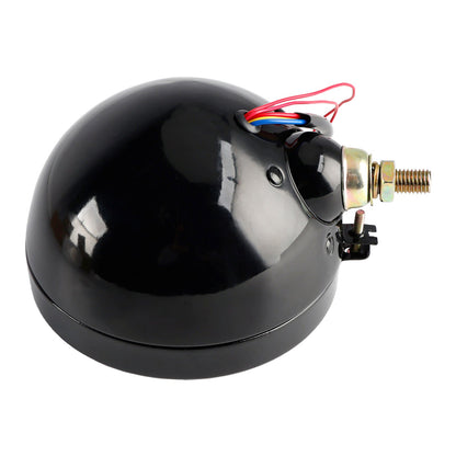 Faro fendinebbia a 9 lampadine personalizzato da 5,75"" nero per Bobber Chopper Racer