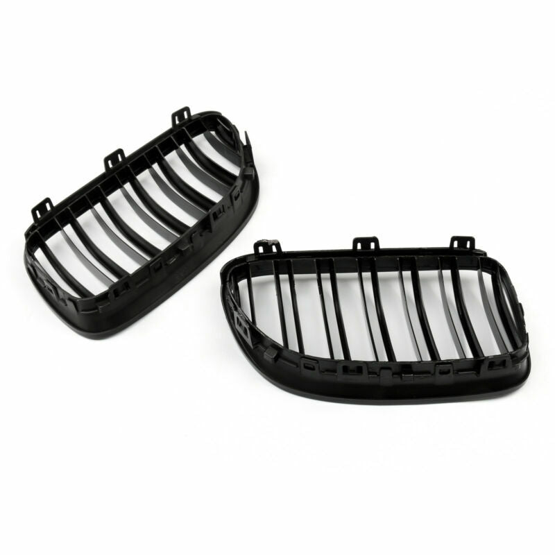 Gloss Black Front Kidney Grille Double Rib Per BMW E92 E93 LCI 2 Doors 2011-2014