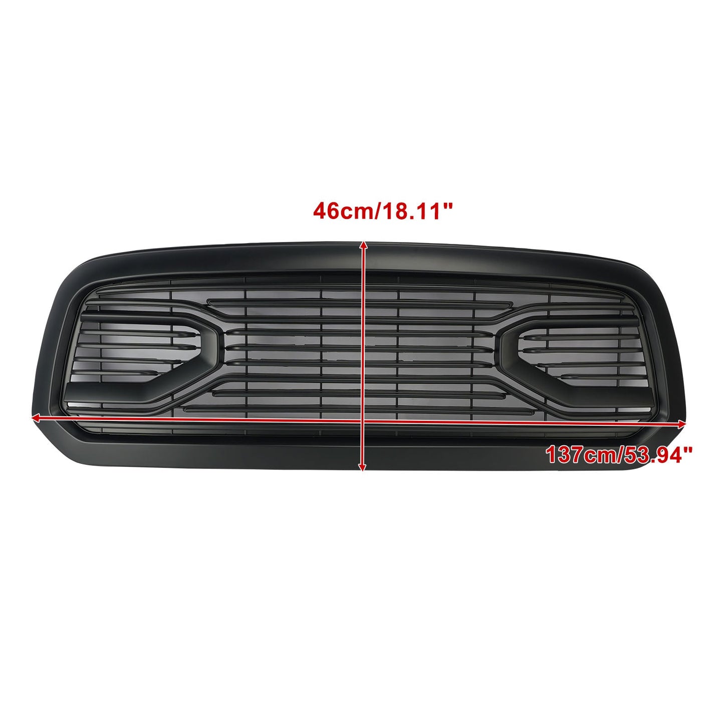 Griglia paraurti anteriore stile Big Horn nera per Dodge Ram 1500 2013-2018