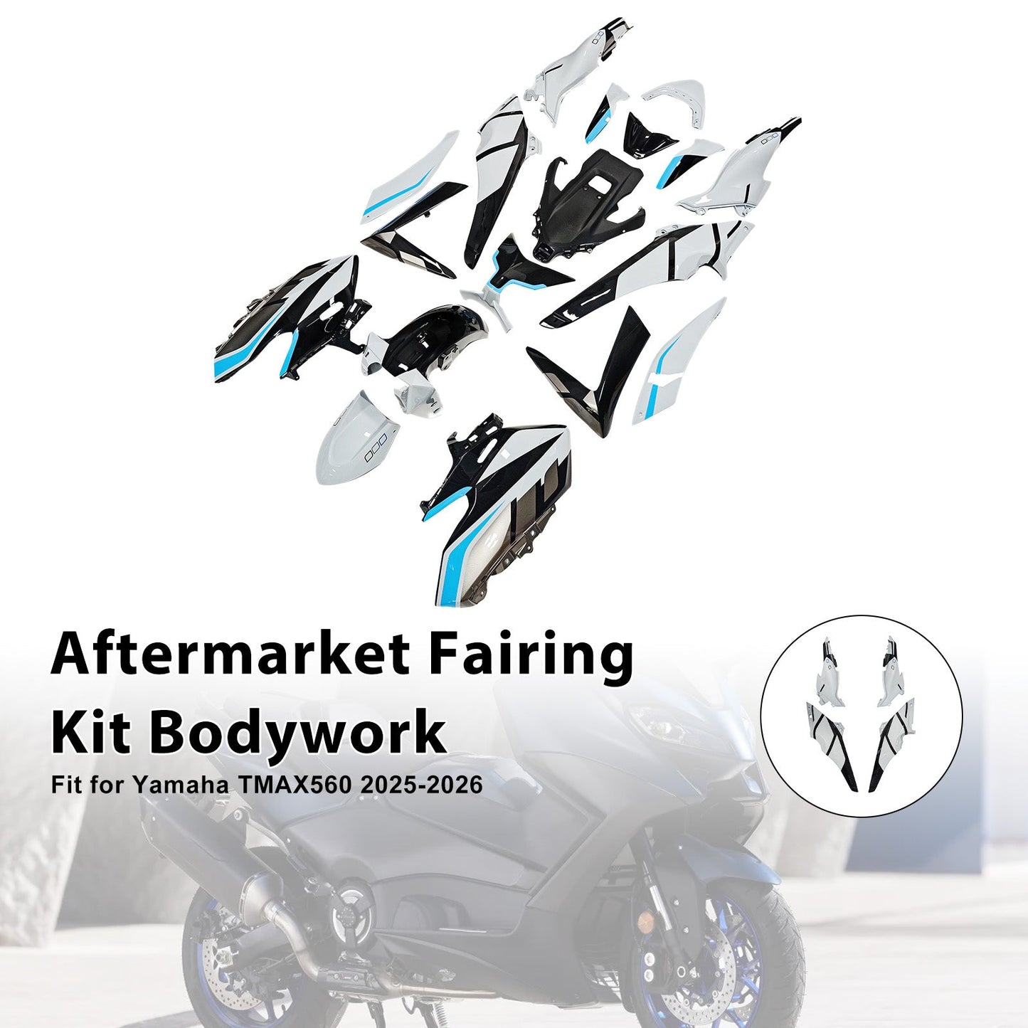 Kit di carene iniettate per Yamaha TMAX560 2025-2026