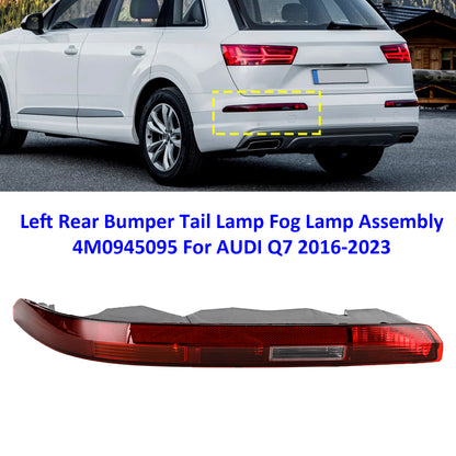 Sinistra Posteriore Paraurti Fanalino Lampada fendinebbia Per AUDI Q7 2016-2023