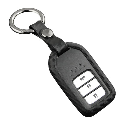 Custodia in pelle e silicone per chiave auto con fibbia per Honda