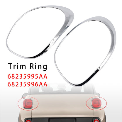 Anello di finitura cromato per fanale posteriore sinistro e destro per Fiat 500L 2014-2020