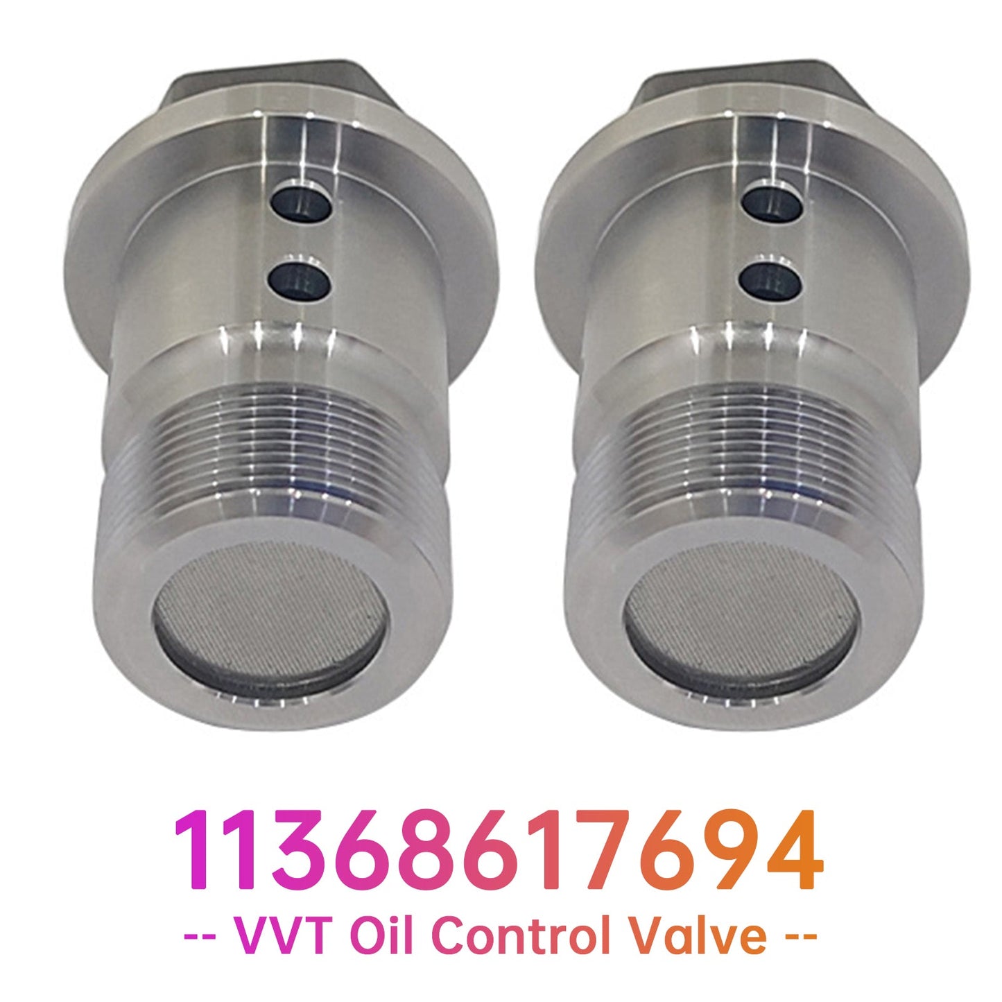 Set di 2 valvole di controllo dell'olio per fasatura variabile delle valvole (VVT) del motore per BMW, codice 11368617694