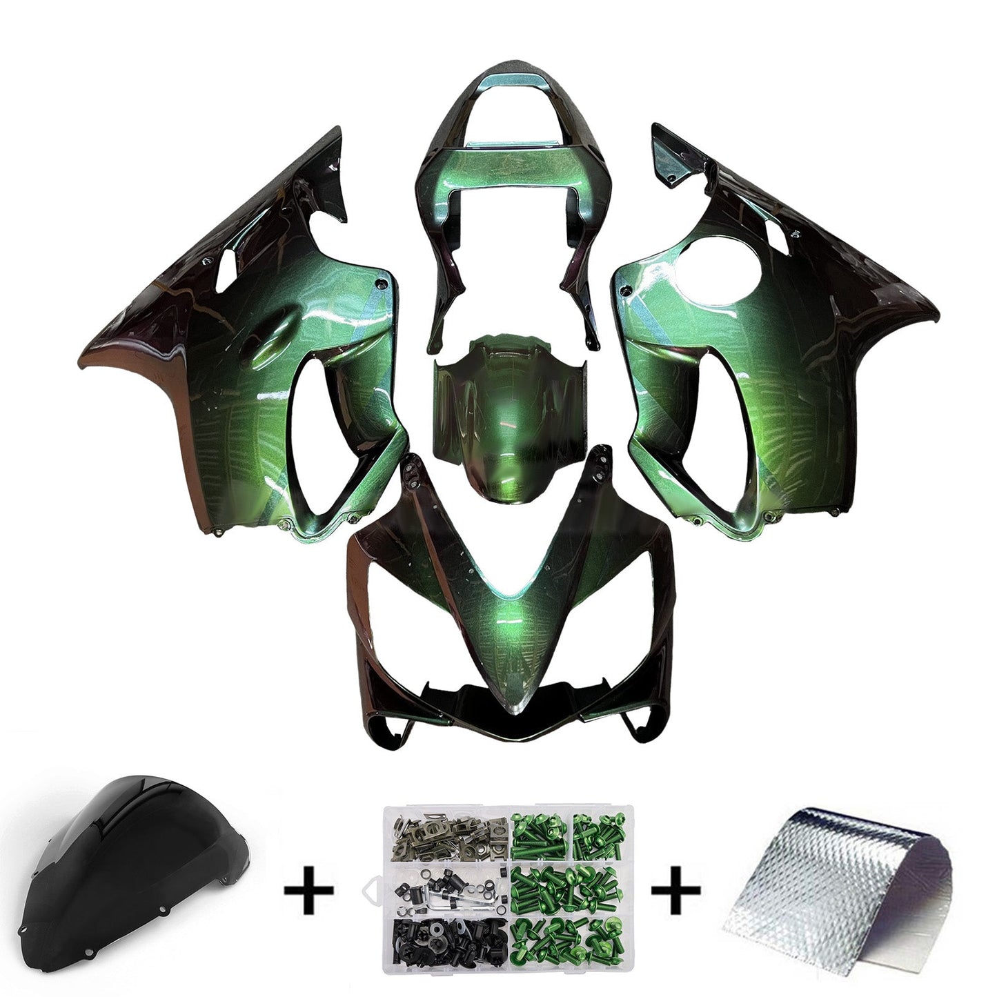 Kit carenatura iniezione plastica ABS per Honda CBR600 F4i 2001-2003