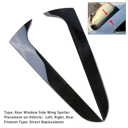 Spoiler laterali per lunotto posteriore Audi A4 B8 Avant 2009-2016, nero lucido
