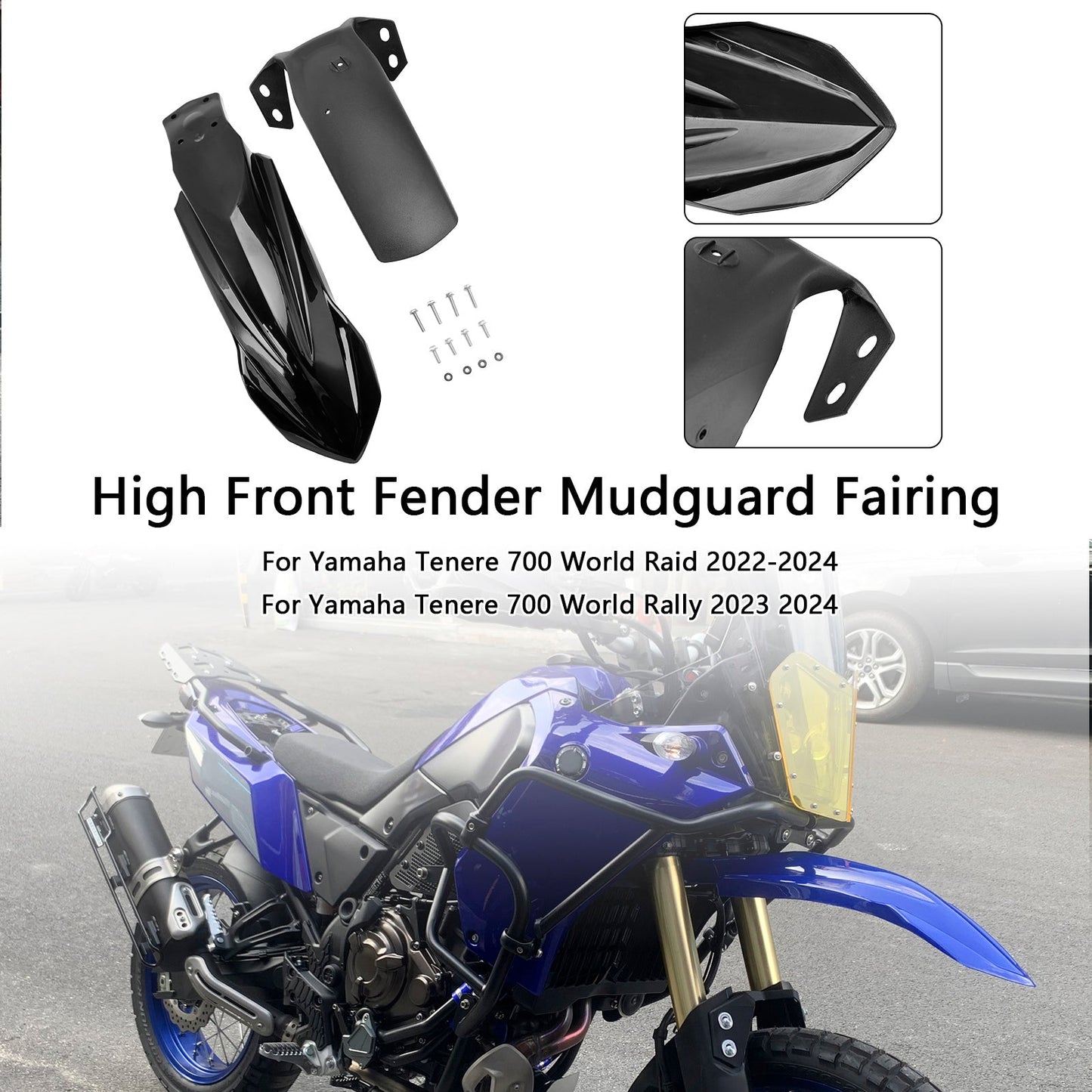 Parafango anteriore alto per Yamaha Tenere 700 2019-2026