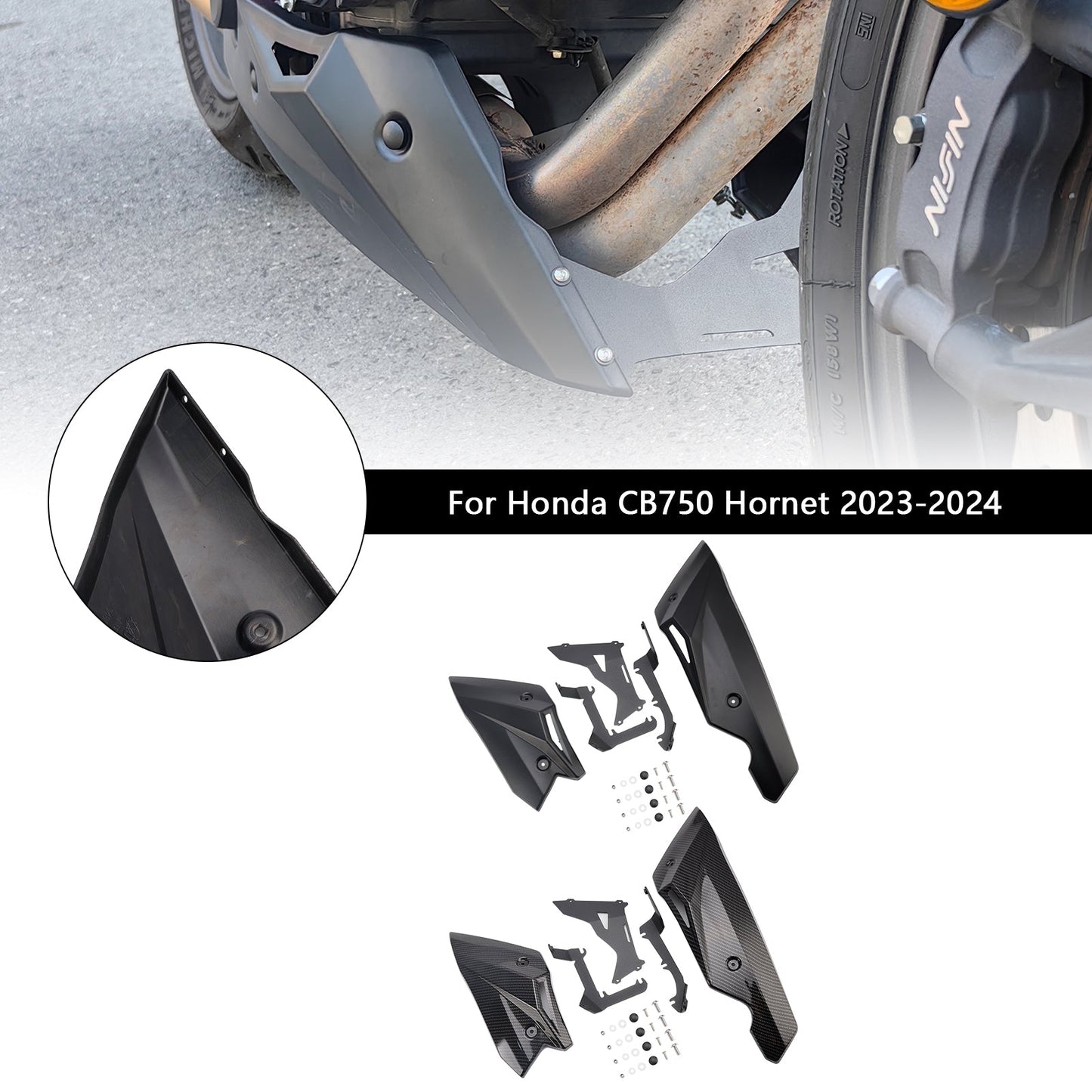 Copertura protettiva decorativa per piastra motore inferiore Honda CB750 Hornet 2023-2024