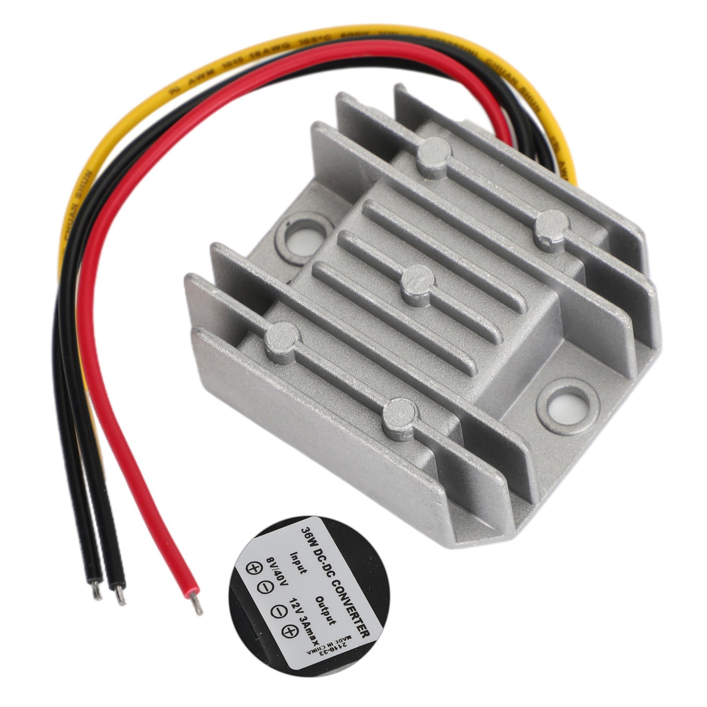 Convertitore 12V 3A Modulo Regolatore A 8V/40V Alimentatori Impermeabile