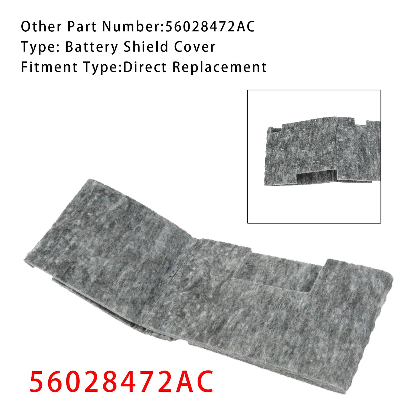 Copertura protettiva della batteria 56028472AC per Dodge Ram 1500 2500 3500 Durango Dakota