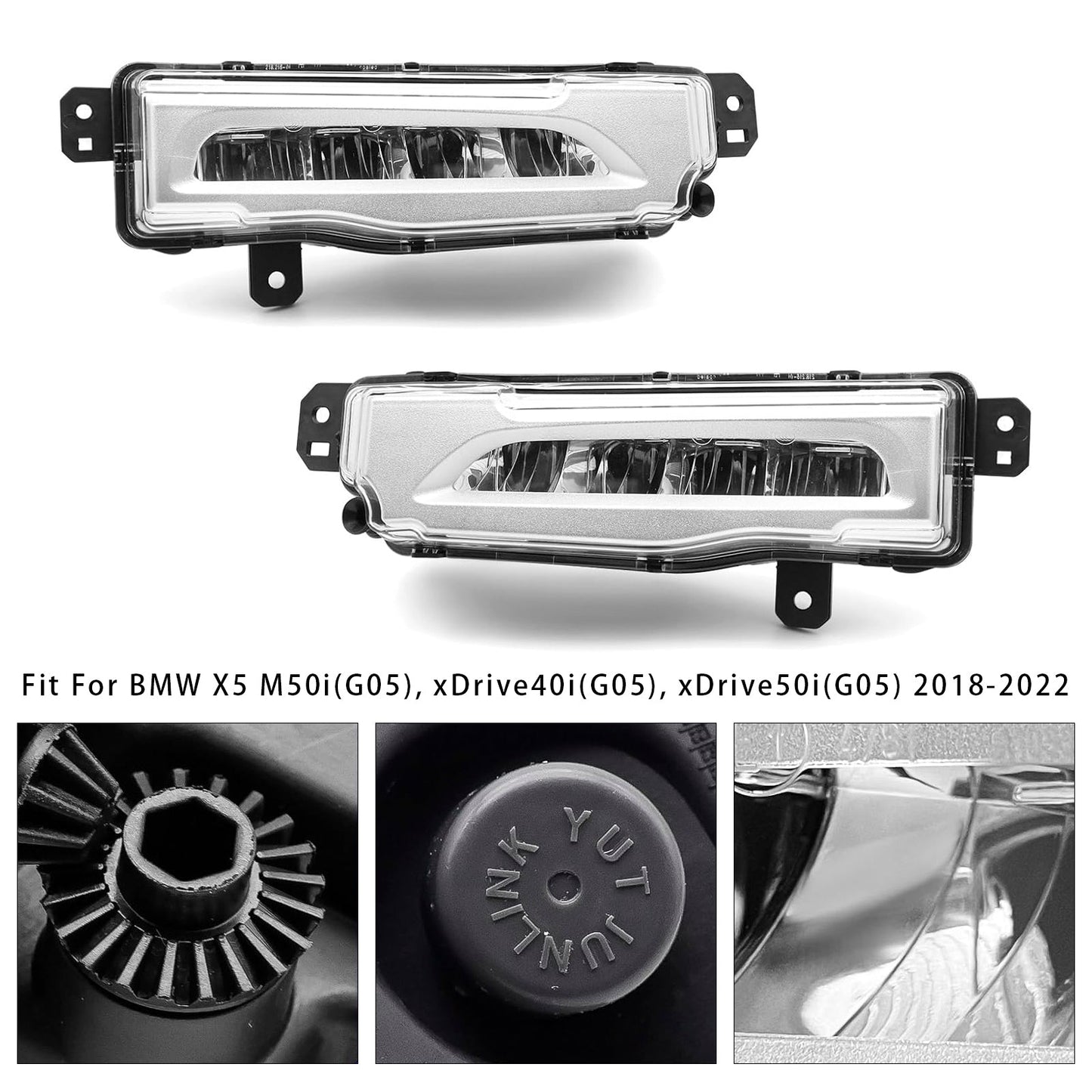Coppia di fendinebbia a LED per paraurti anteriore BMW X5 G05 2018-2022 63177406365
