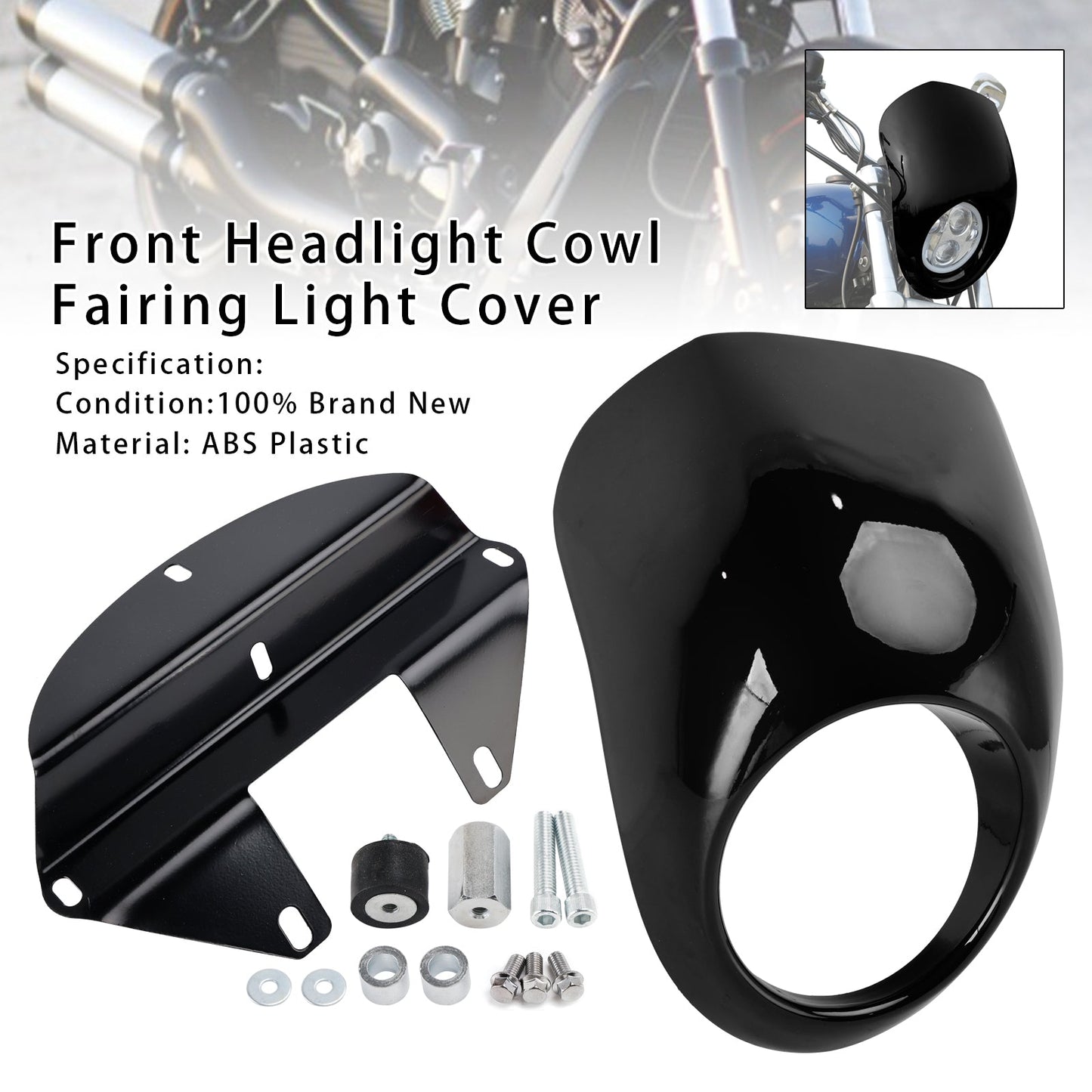 Copertura faro anteriore Sportster Dyna XL 883 1200 FX dal 1973 in poi