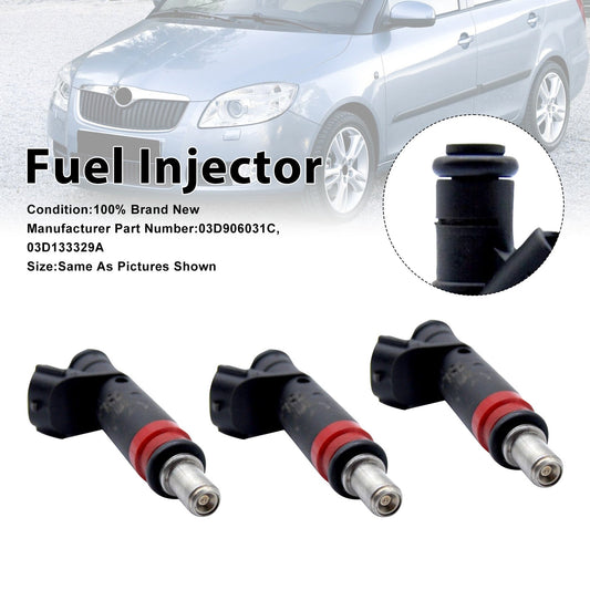 3 iniettori di carburante per VW Polo 01-08 e Skoda Fabia 01-07 03D906031C