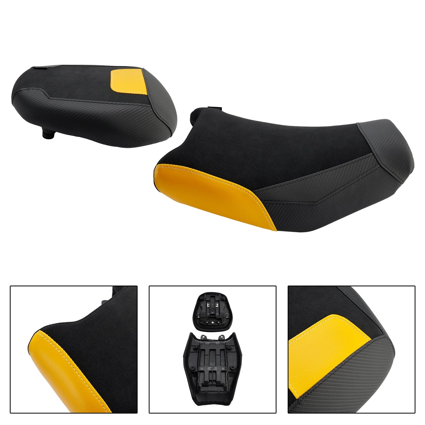 2024-2025 Per Suzuki V-Strom250Sx Parte anteriore inferiore con sedile posteriore conducente passeggero Giallo