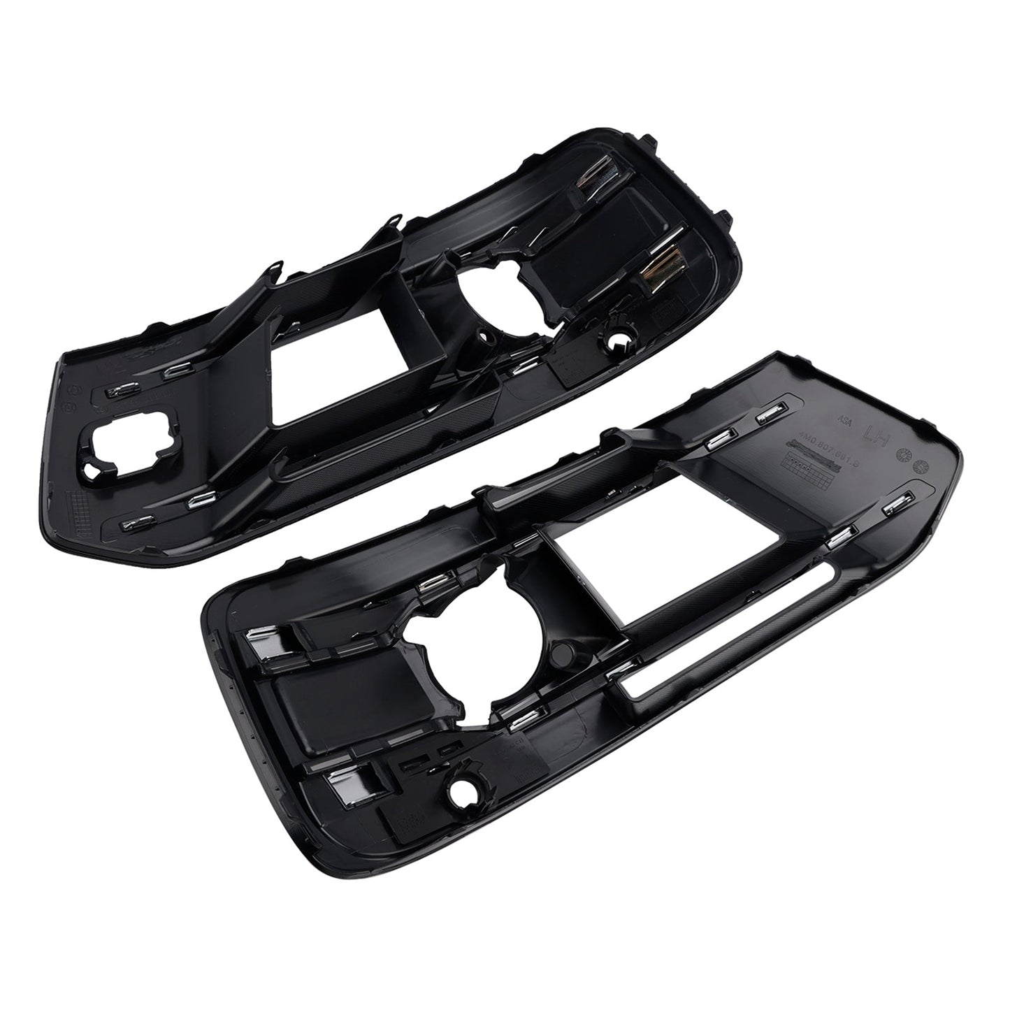 Compatibile con Audi Q7 2016-2019, 2 pezzi, copertura griglia fendinebbia paraurti anteriore 4M0807682AA4W3