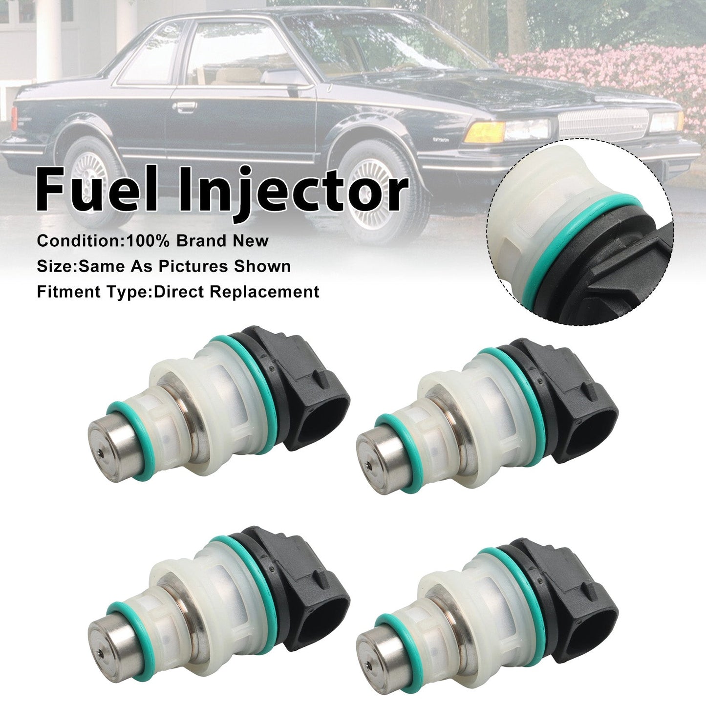 4 iniettori di carburante per Chevrolet S10 87-91 e GMC S15 1987-1990 17111814