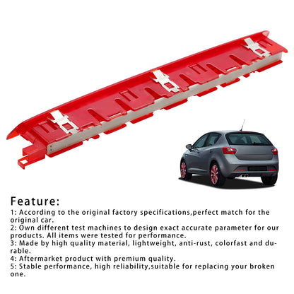Luce di arresto del terzo freno posteriore di alto livello a LED 6J0945097A per Seat Ibiza 09-2017 ROSSO
