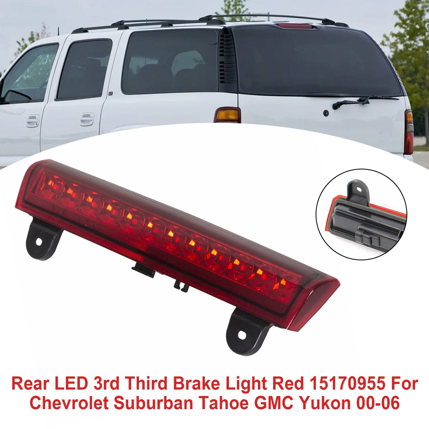 Luce di stop posteriore a LED rossa 15170955 per Chevrolet Suburban 00-06