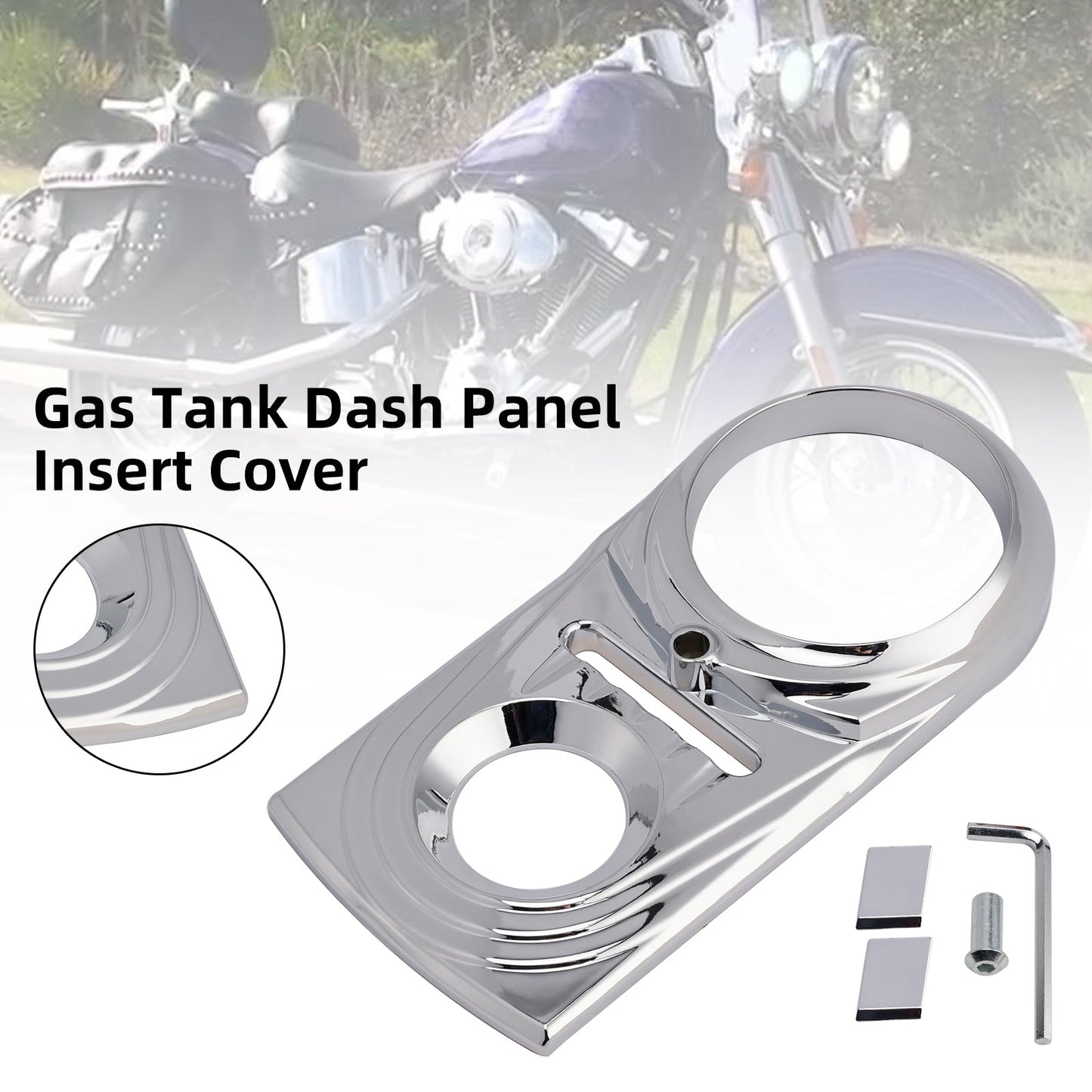 Inserto per pannello cruscotto serbatoio benzina per Softail FLSTC FXST Street Glide