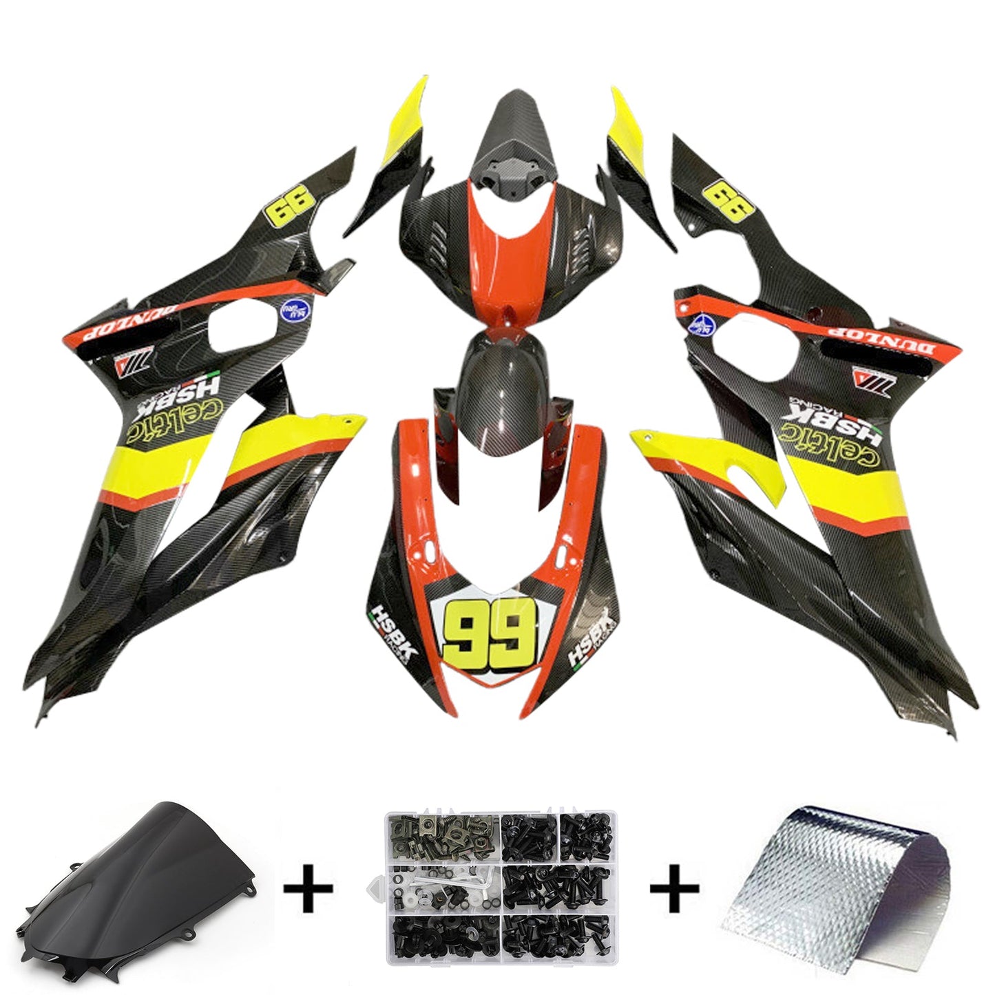 Kit carenatura iniezione Yamaha YZF-R6 2017-2023 Carrozzeria in plastica ABS