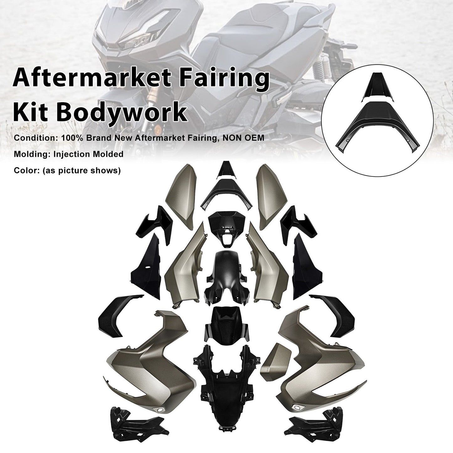 Kit carenatura in plastica ABS a iniezione per Honda ADV350 2022-2026