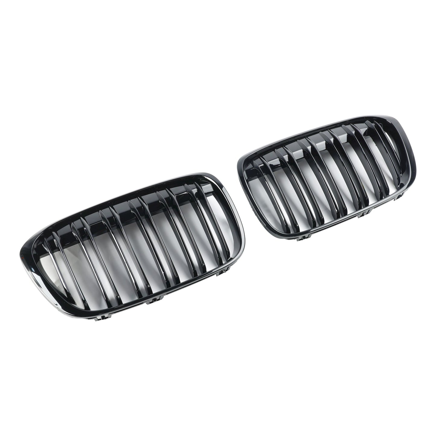 Griglia per rene anteriore nera lucida BMW X1 F48 F49 2PCS 2016-2019