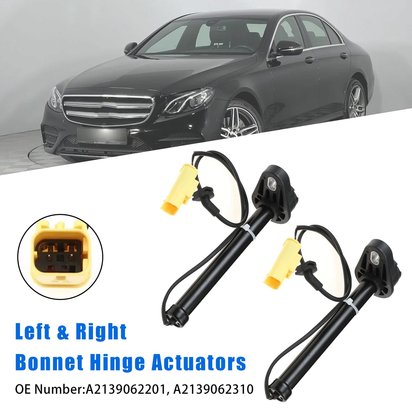 2x attuatori per cerniera cofano 2139062201 per Mercedes W213 S213 C213 2016-2023