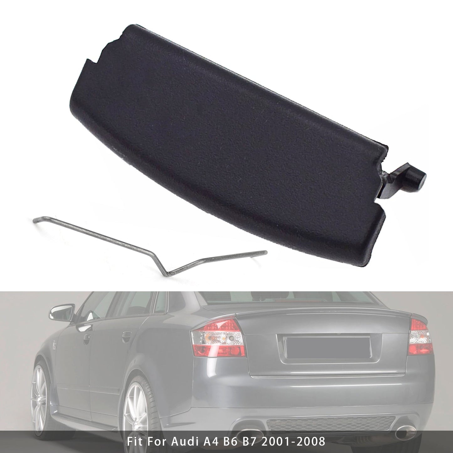 Chiusura coperchio bracciolo centrale console nera Audi A4 B6 B7 2001-2008 8E0864245E