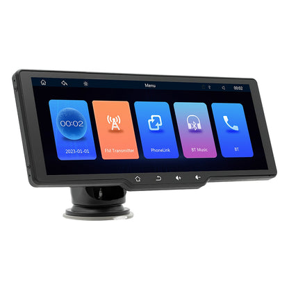 Schermo da 10,26" portatile wireless Carplay Bluetooth MP5 Player + 4 LED Camera