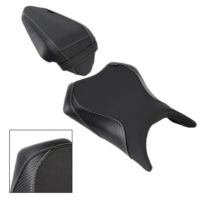 Kit cuscini passeggero anteriore e posteriore Raider per Kawasaki Ninja 500 Z500 2024-2025, colore nero.