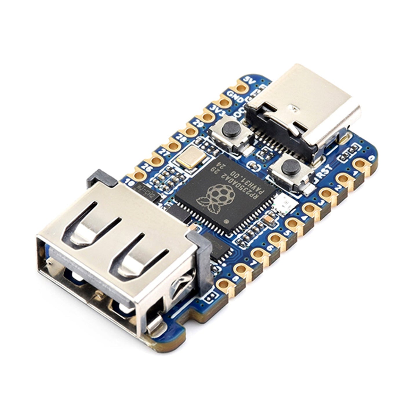 Scheda di sviluppo USB Raspberry Pi RP2350A con microcontrollore a doppia architettura