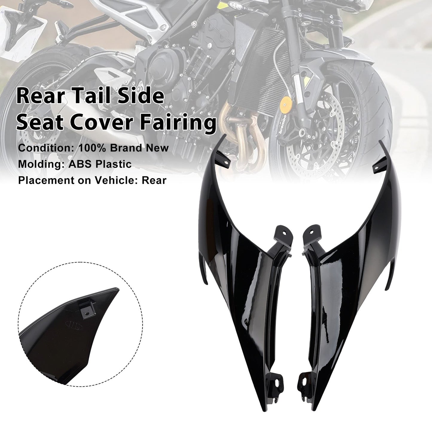 Carenatura laterale posteriore per Street Triple 765 R RS 2020-2025