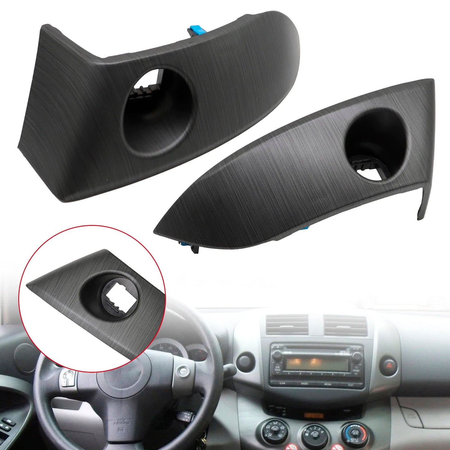 2006-2012 Toyota RAV4 2 pezzi pannello laterale di ventilazione centrale del cruscotto dell'auto 55412-42060-B0