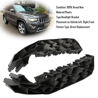 Coppia staffe di supporto fari Jeep Grand Cherokee 2014-2016 sinistra+destra