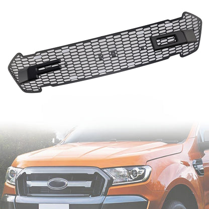 Griglia paraurti anteriore nero opaco adatta per Ford Ranger 2015-2019 T7 W/LED