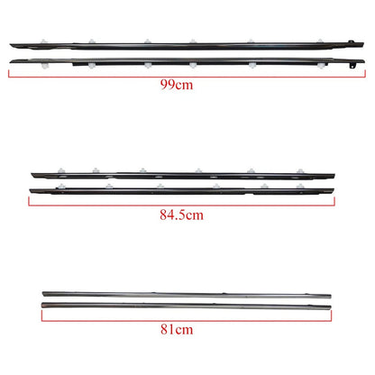 6 pezzi di modanatura per cintura porta adatta per Toyota Land Cruiser serie 80 1991-1997