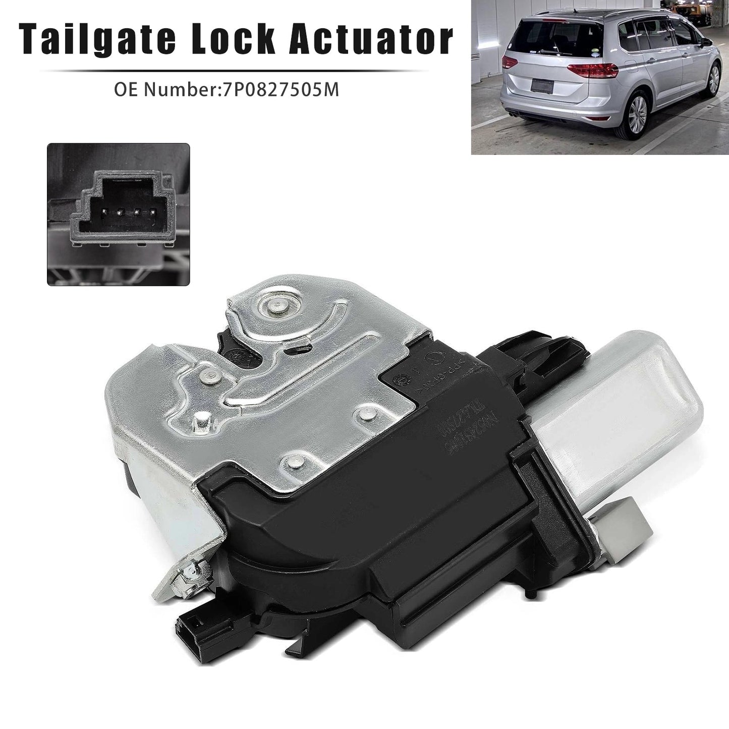Attuatore di bloccaggio del portellone posteriore per VW Sharan 7N1,7N2 1.4 TSI FWD MPV 2010-2020 7P0827505M