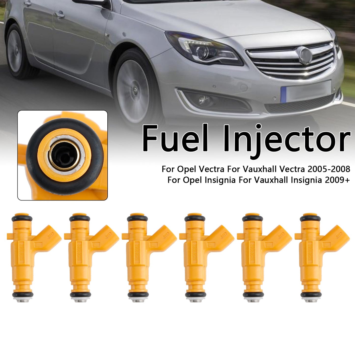6 pezzi iniettore carburante 0280156129 adatto per Vauxhall Vectra adatto per Saab 9-3 2.8L 12581682