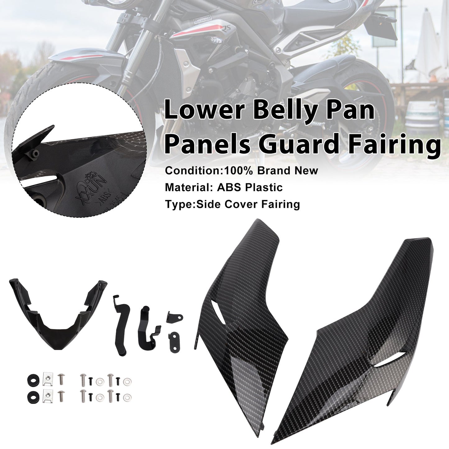 Pannelli inferiori di protezione della carenatura per Street Triple 765 R/RS 2020-2022